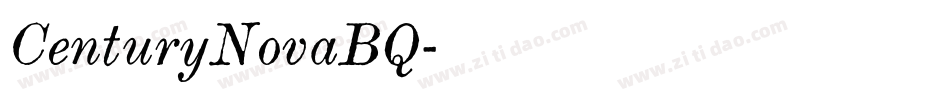 CenturyNovaBQ字体转换