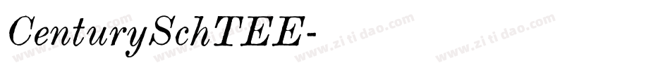 CenturySchTEE字体转换