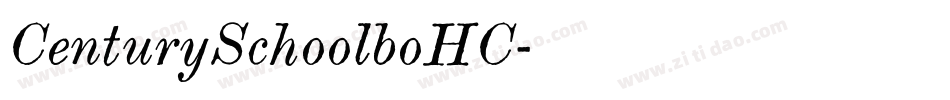 CenturySchoolboHC字体转换