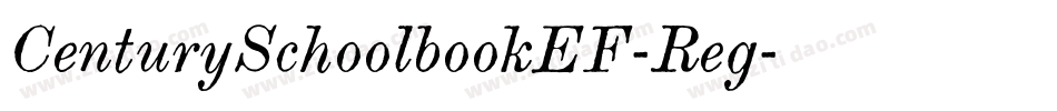 CenturySchoolbookEF-Reg字体转换