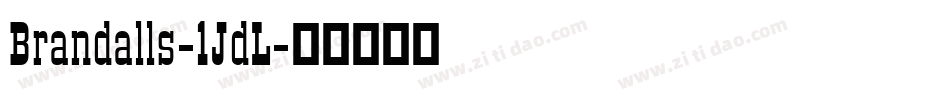 Brandalls-1JdL字体转换