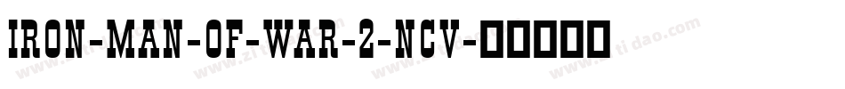 IRON-MAN-OF-WAR-2-NCV字体转换