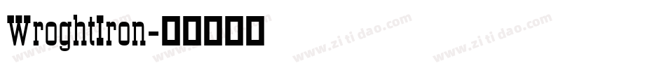 WroghtIron字体转换