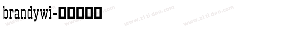 brandywi字体转换