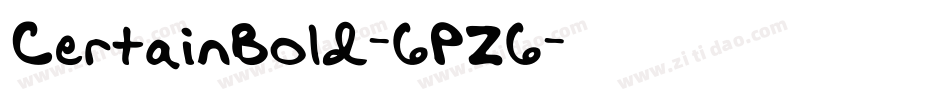 CertainBold-6PZ6字体转换