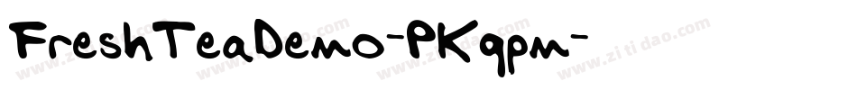 FreshTeaDemo-PKqpm字体转换