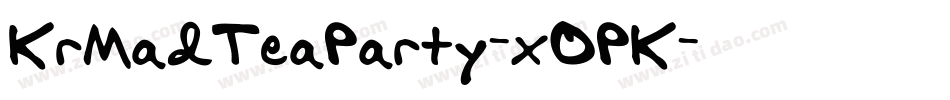 KrMadTeaParty-xOPK字体转换