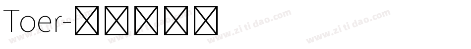 Toer字体转换