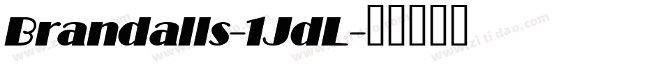 Brandalls-1JdL字体转换