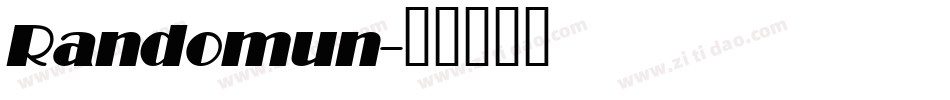 Randomun字体转换