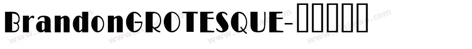 BrandonGROTESQUE字体转换
