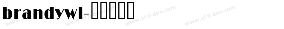 brandywi字体转换