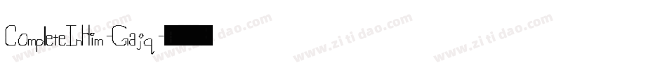 CompleteInHim-Gajq字体转换