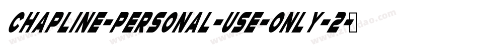 Chapline-personal-use-only-2字体转换