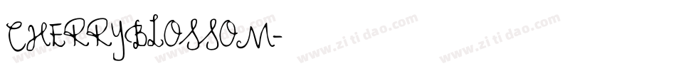 CHERRYBLOSSOM字体转换