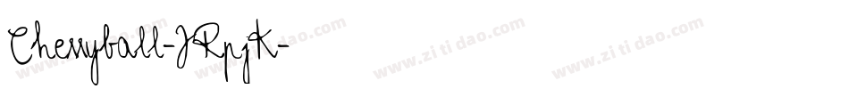 Cherryball-JRpjK字体转换