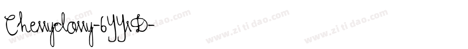 Cherrydorry-6YYrD字体转换