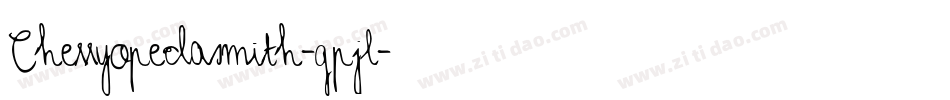 Cherryopedasmith-qpjl字体转换
