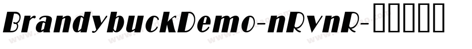 BrandybuckDemo-nRvnR字体转换