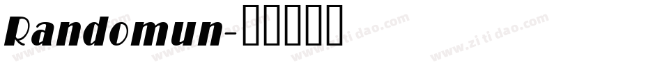 Randomun字体转换