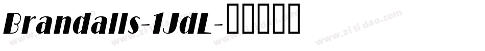 Brandalls-1JdL字体转换