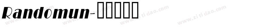 Randomun字体转换