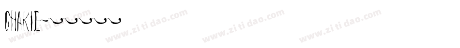 Chakie字体转换