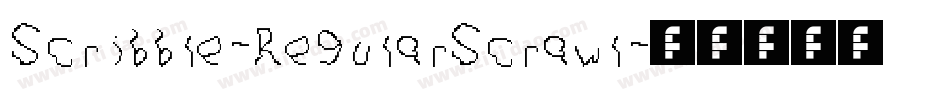 Scribble-RegularScrawl字体转换