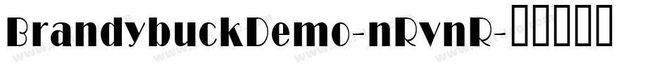 BrandybuckDemo-nRvnR字体转换