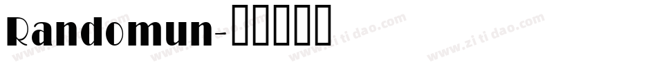 Randomun字体转换