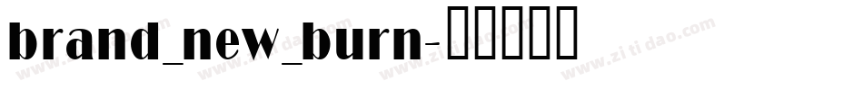 brand_new_burn字体转换