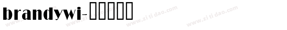 brandywi字体转换
