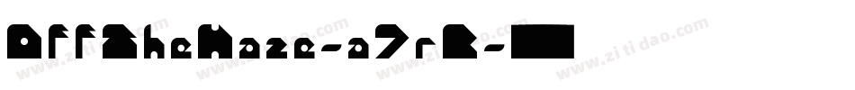 OffTheHaze-a7rK字体转换