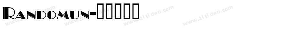 Randomun字体转换