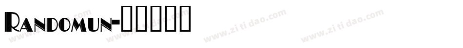 Randomun字体转换