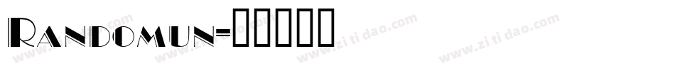 Randomun字体转换