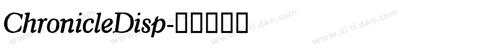 ChronicleDisp字体转换