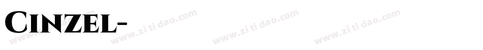Cinzel字体转换