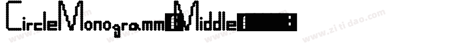 CircleMonogramm-Middle字体转换