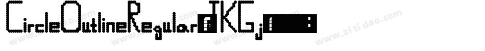 CircleOutlineRegular-JKGj字体转换