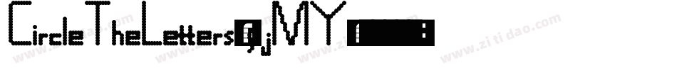 CircleTheLetters-yjMY字体转换