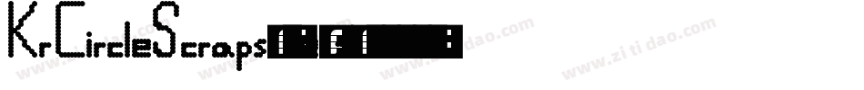 KrCircleScraps-8e3z字体转换