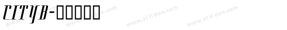 CITYB字体转换