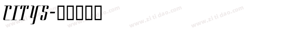 CITYS字体转换