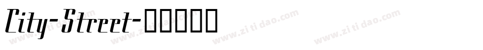 City-Street字体转换