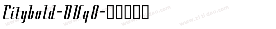 Citybold-OVq8字体转换