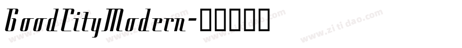 GoodCityModern字体转换