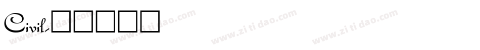 Civil字体转换