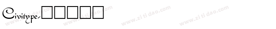 Civitype字体转换