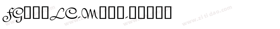 FG行书体LC-M转换器字体转换